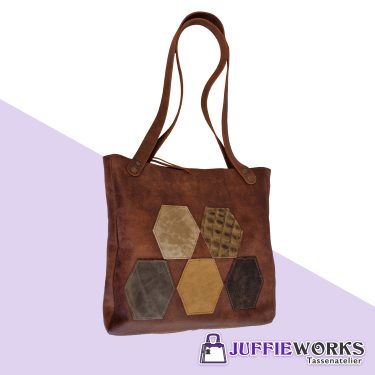 Roodbruine Shopper hexagon