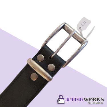 Riem donkerblauw leder